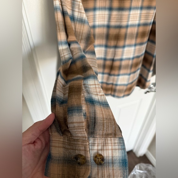 Pendleton Brown and Blue Plaid Men's Shirt - Picture 7 of 10